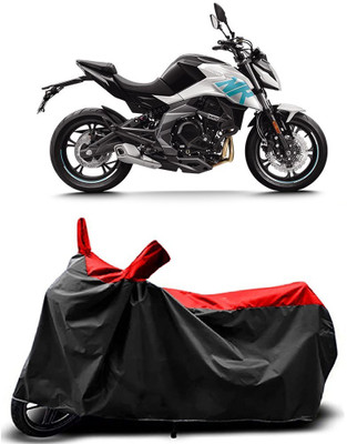 MMSSTAR Waterproof Two Wheeler Cover for CFMoto(400NK, Red)