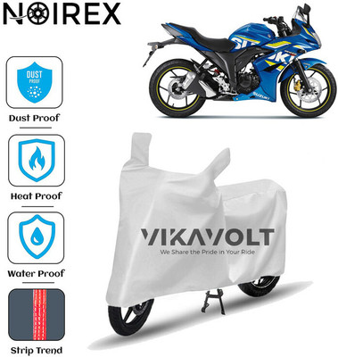 NOIREX Waterproof Two Wheeler Cover for Suzuki(Gixxer SF, Silver)