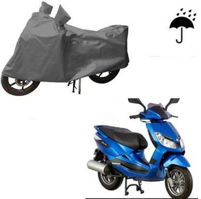 DeepShakshi AUTOMOTIVE Waterproof Two Wheeler Cover for Bajaj(Sunny, Grey)