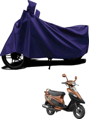 KEDIT Waterproof Two Wheeler Cover for TVS(Pep Plus, Blue)