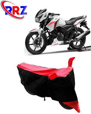 RRZ Waterproof Two Wheeler Cover for TVS(Apache RTR 160, Black, Red)
