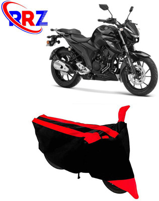 RRZ Waterproof Two Wheeler Cover for Yamaha(FZ25, Black, Red)