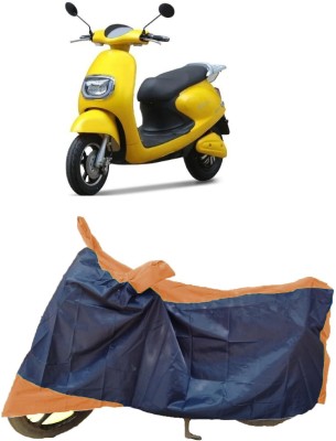 AutoKick Two Wheeler Cover for Techo Electra(Emerge, Blue, Orange)