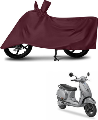 DeepShakshi AUTOMOTIVE Waterproof Two Wheeler Cover for Vespa(Urban Club, Maroon)
