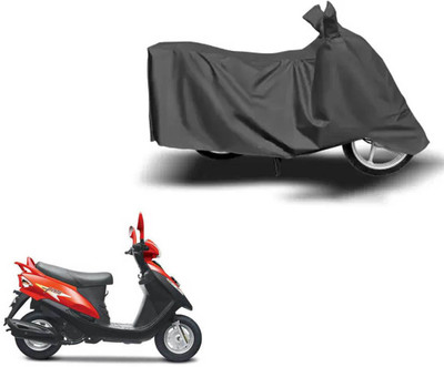 FKOK Waterproof Two Wheeler Cover for Mahindra(Flyte, Grey)