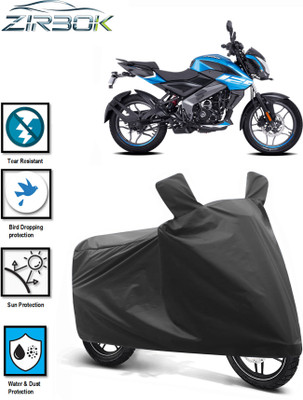 ZIRBOK Waterproof Two Wheeler Cover for Bajaj(Pulsar NS125 BS6, Black)