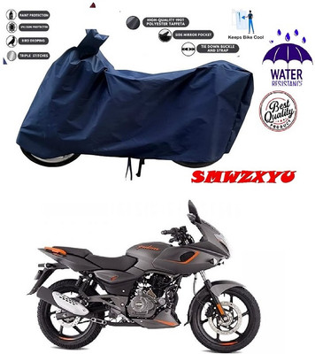 smwzxyu Waterproof Two Wheeler Cover for Bajaj(Pulsar 180F, Blue)