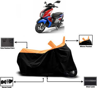 Amexride Two Wheeler Cover for TVS(Ntorq 125, Orange)