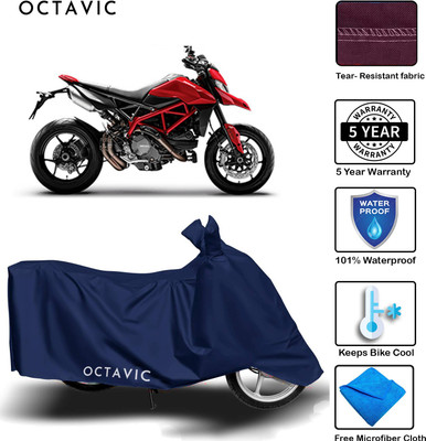 octavic Waterproof Two Wheeler Cover for Ducati(Hyperstrada, Blue)