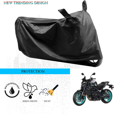ANTHUB Waterproof Two Wheeler Cover for Yamaha(MT 09, Black)