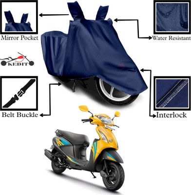 KEDIT Two Wheeler Cover for Hero(Blue)