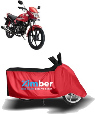 ZIMBER Two Wheeler Cover for Honda(Dream Yuga, Red, Black)