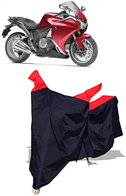 Amexride Two Wheeler Cover for Honda(VFR 1200F, Black)