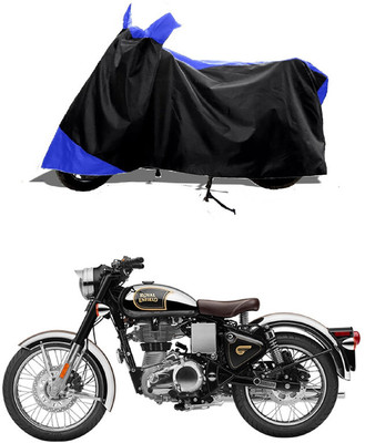 GROFATIK Two Wheeler Cover for Royal Enfield(Classic 500, Blue)