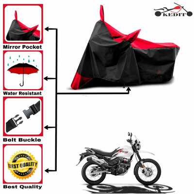 AASHTIK MART Two Wheeler Cover for Hero(Xpulse 200T, Red, Black)