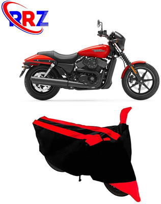RRZ Waterproof Two Wheeler Cover for Harley Davidson(Street 750, Black, Red)