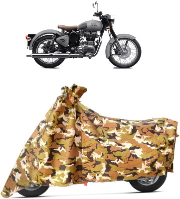 FAMEXON Waterproof Two Wheeler Cover for Royal Enfield(Classic 350, Multicolor)