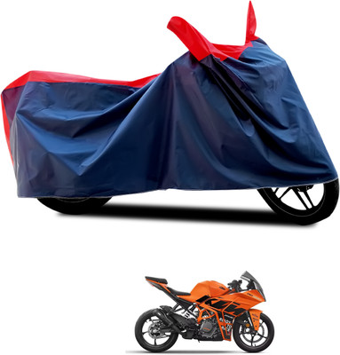 PAGORA Waterproof Two Wheeler Cover for KTM(RC 390, Black, Red)