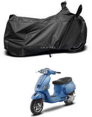 Duffel Two Wheeler Cover for Vespa(Vespa VXL 125, Black)