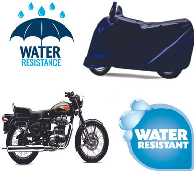 Mdstar Waterproof Two Wheeler Cover for Royal Enfield(Bullet Electra Twinspark, Blue)