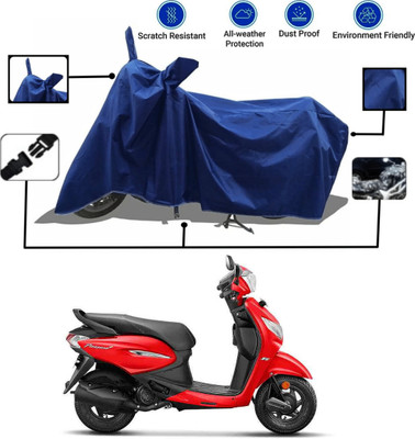 DeepShakshi AUTOMOTIVE Two Wheeler Cover for Hero(Pleasure Plus, Blue)
