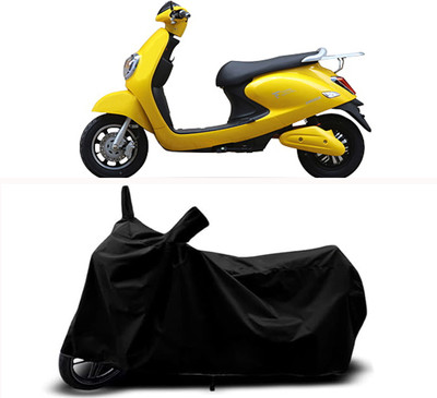 RABABLI Waterproof Two Wheeler Cover for Techo Electra(Electra, Black)