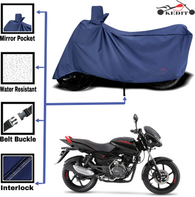 KEDIT Two Wheeler Cover for Bajaj(Pulsar 150, Blue)