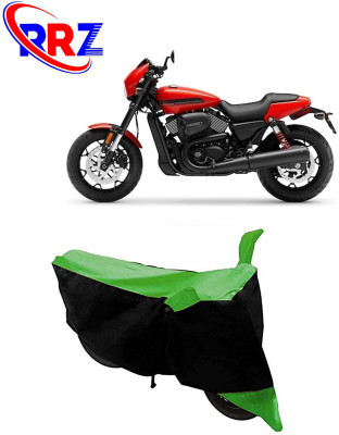 RRZ Waterproof Two Wheeler Cover for Harley Davidson(Street Rod, Black, Green)