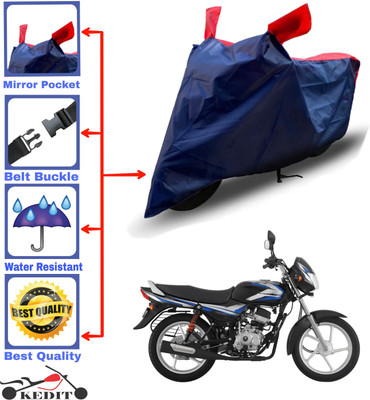 AASHTIK MART Two Wheeler Cover for Bajaj(CT100, Red, Blue)