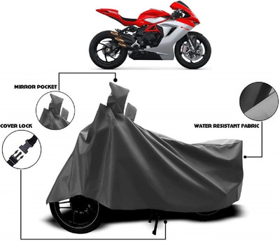 MMSSTAR Waterproof Two Wheeler Cover for MV Agusta(F3, Grey)
