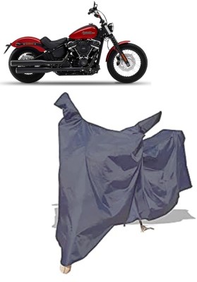 Amexride Two Wheeler Cover for Harley Davidson(Street Bob, Grey)