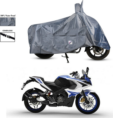 EGAL Waterproof Two Wheeler Cover for Bajaj(Pulsar RS200 BS6, Grey)