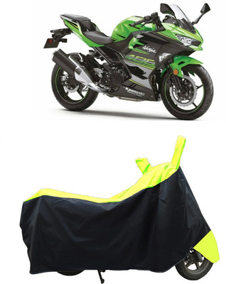 Coxtor Waterproof Two Wheeler Cover for Kawasaki(Ninja 400, Yellow)
