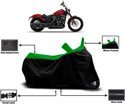 Amexride Two Wheeler Cover for Harley Davidson(Street Bob, Green)