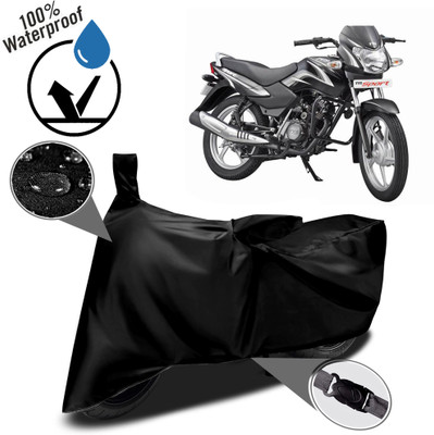 ROYAL AUTO MART Waterproof Two Wheeler Cover for TVS(Sport, Black)
