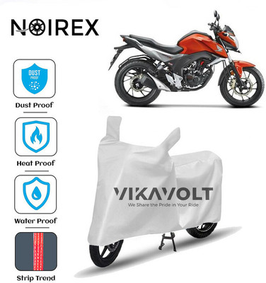 NOIREX Waterproof Two Wheeler Cover for Honda(CB Hornet 160R, Silver)