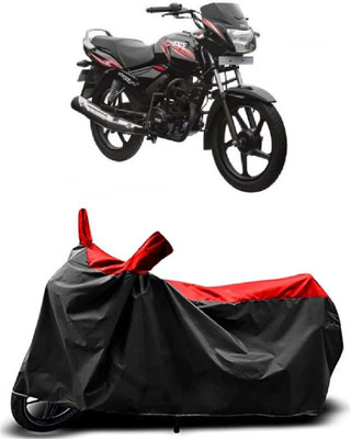 KEDIT Two Wheeler Cover for TVS(Star City, Red, Black)