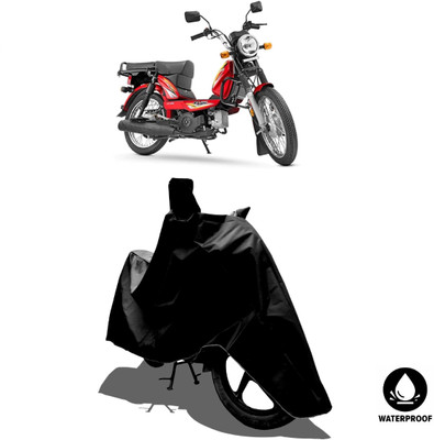 Amexride Waterproof Two Wheeler Cover for TVS(XL 100 Heavy Duty, Black)