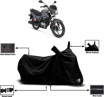 AASHTIK MART Two Wheeler Cover for Hero(New Glamour, Black)