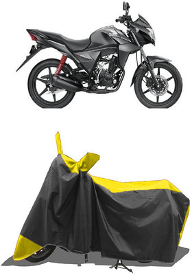 SUGASHRI Waterproof Two Wheeler Cover for Honda(CB Twister, Yellow, Black)