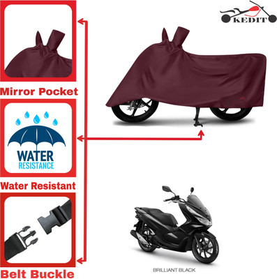 AASHTIK MART Two Wheeler Cover for Honda(PCX 125, Maroon)