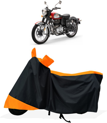 Tricway Two Wheeler Cover for Royal Enfield(Classic Chrome, Orange)