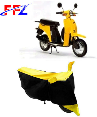 FFZ Waterproof Two Wheeler Cover for Bajaj(V 150, Black, Yellow)