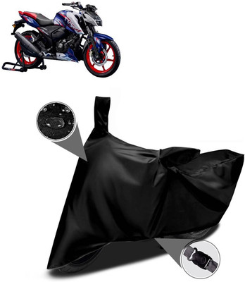 PAGORA Waterproof Two Wheeler Cover for TVS(Apache RTR 165 RP, Black)