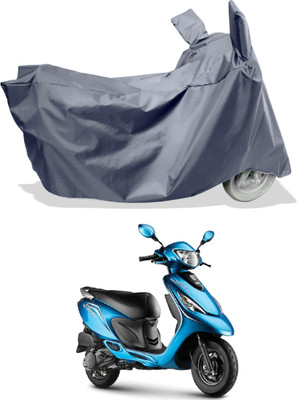 Amexride Two Wheeler Cover for TVS(Scooty Zest, Grey)