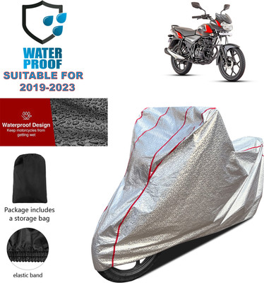PAGORA Waterproof Two Wheeler Cover for Bajaj(Discover 110, Silver)