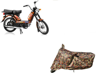 Anlopeproducts Waterproof Two Wheeler Cover for TVS(XL 1200, Red)