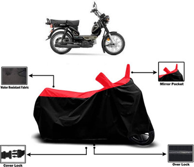 KEDIT Two Wheeler Cover for TVS(XL 100 Heavy Duty, Red)