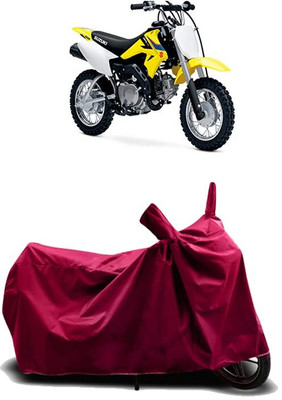 KEDIT Two Wheeler Cover for Suzuki(DR-Z50, Maroon)
