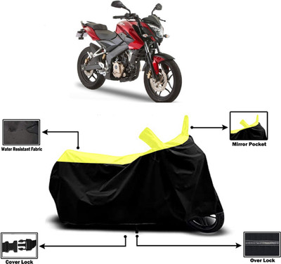 Amexride Two Wheeler Cover for Bajaj(Pulsar 180NS BS6, Yellow)